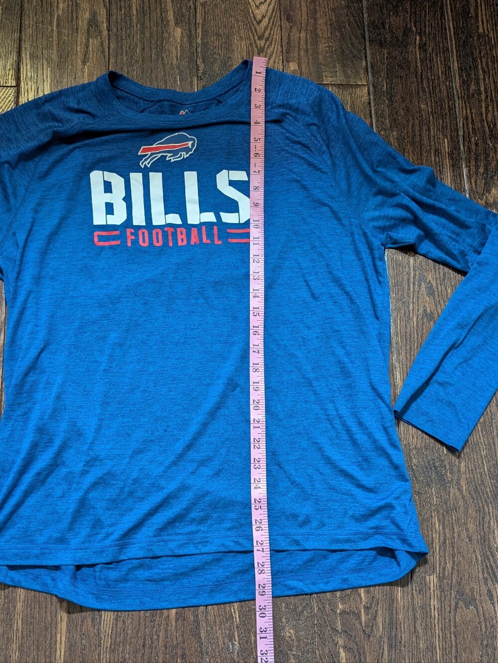 Majest NFL Buffalo Bills Long Sleeve Athletic Tee Blue - Picture 8 of 8
